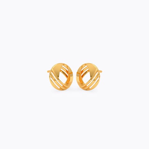 Orbital Twist Gold Stud Earrings Orbital Twist Gold Stud Earrings