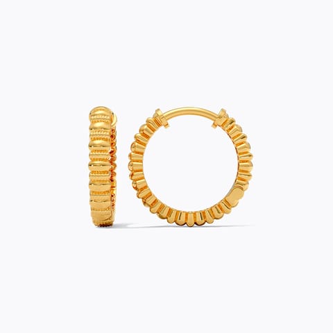Classic Round Gold Hoop Earrings
