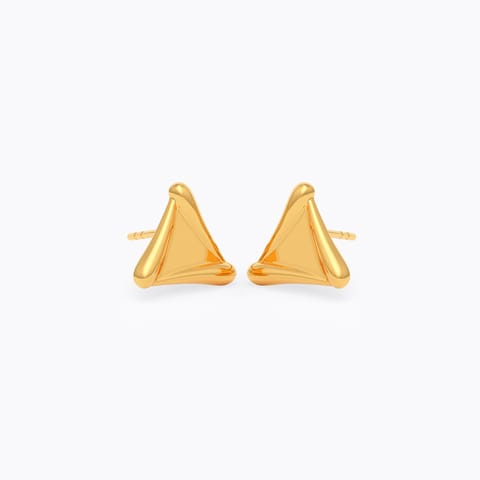 Trigon 9KT Gold Stud Earrings Trigon 9KT Gold Stud Earrings