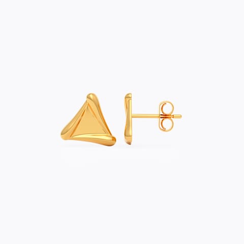 Trigon 9KT Gold Stud Earrings Trigon 9KT Gold Stud Earrings