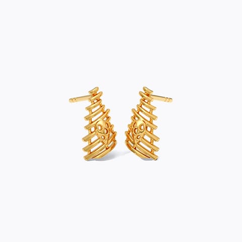 Auric Lines 9KT Gold Stud Earrings Auric Lines 9KT Gold Stud Earrings