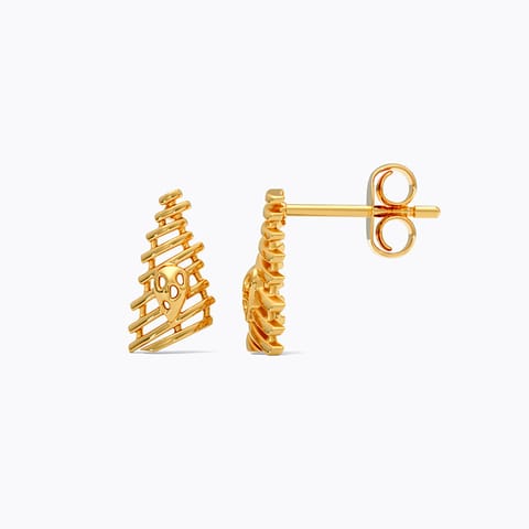 Auric Lines 9KT Gold Stud Earrings Auric Lines 9KT Gold Stud Earrings