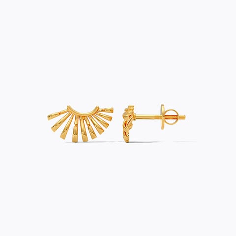 Striking Groove 9KT Gold Stud Earrings Striking Groove 9KT Gold Stud Earrings