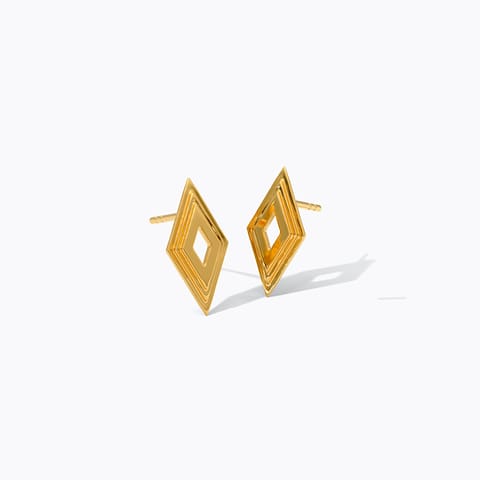 Twisty Matrix 9KT Gold Stud Earrings Twisty Matrix 9KT Gold Stud Earrings