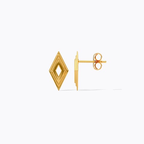 Twisty Matrix 9KT Gold Stud Earrings Twisty Matrix 9KT Gold Stud Earrings