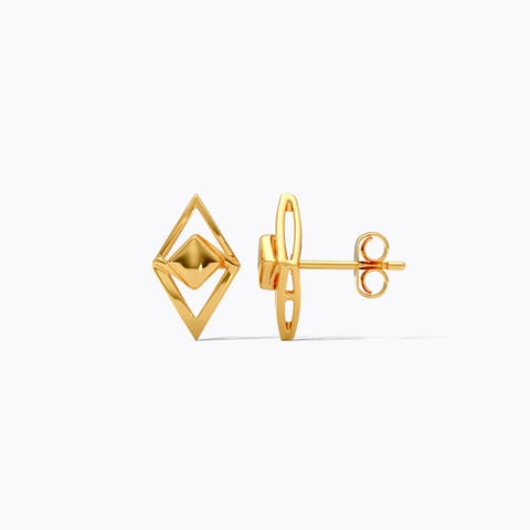 Gilded Kite 9KT Gold Stud Earrings