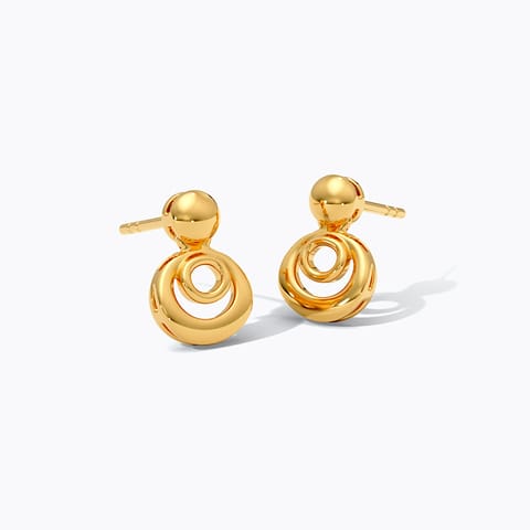 Textured Orb 9KT Gold Stud Earrings Textured Orb 9KT Gold Stud Earrings