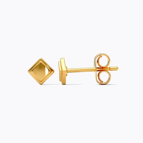 Emboss Square 9KT Gold Stud Earrings Emboss Square 9KT Gold Stud Earrings