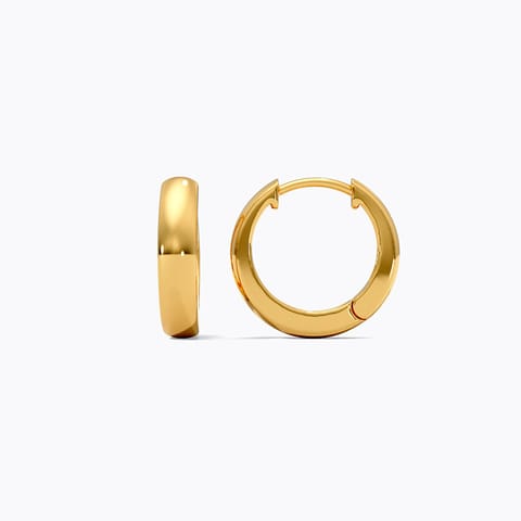 Auric Embossed 9KT Gold Hoop Earrings Auric Embossed 9KT Gold Hoop Earrings