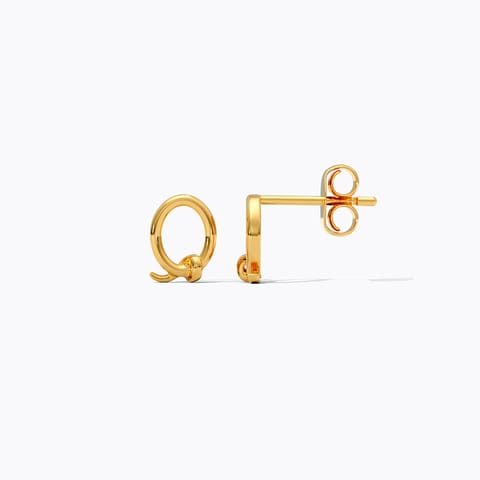 Embossed Spere 9KT Gold Stud Earrings Embossed Spere 9KT Gold Stud Earrings