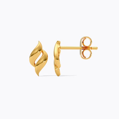 Auric Flick 9KT Gold Stud Earrings Auric Flick 9KT Gold Stud Earrings