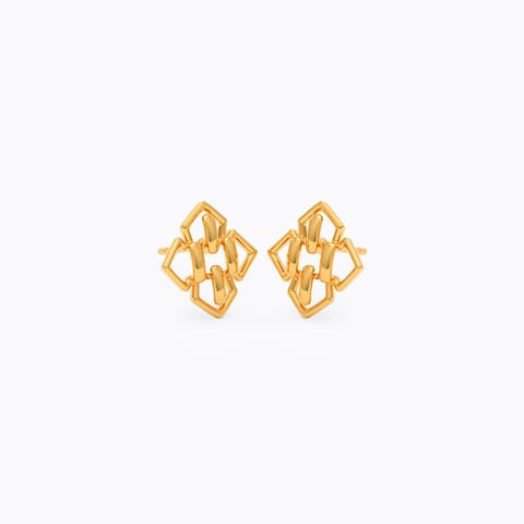 Saura Artistry 9KT Gold Stud Earrings