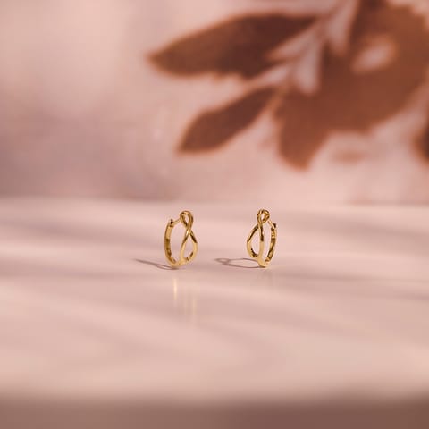 Auric Infinite Gold Hoop Earrings