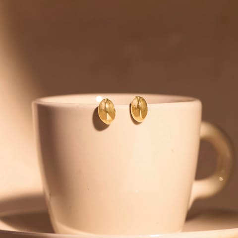 Auric Marquise 9KT Gold Stud Earrings