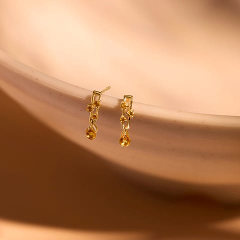 Citrine Flare 9KT Gemstone Drop Earrings Citrine Flare 9KT Gemstone Drop Earrings