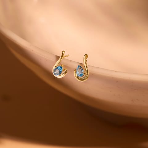 Blue Mirage 9KT Gemstone Stud Earrings Blue Mirage 9KT Gemstone Stud Earrings