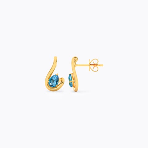 Blue Mirage 9KT Gemstone Stud Earrings