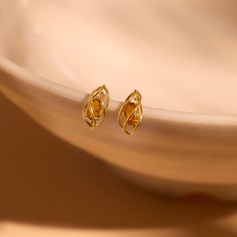 Citrine Coil 9KT Gemstone Stud Earrings Citrine Coil 9KT Gemstone Stud Earrings