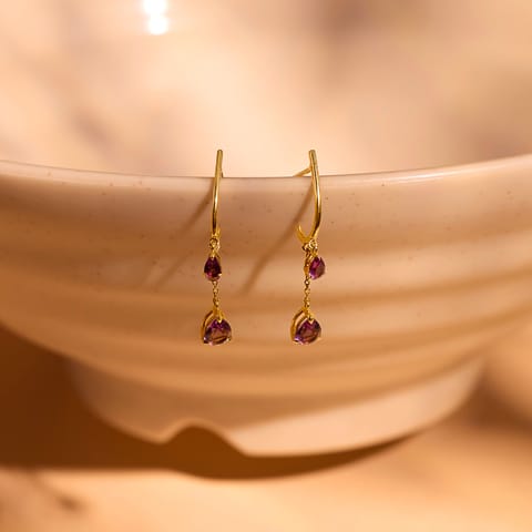 Swaying Pear 9KT Gemstone Drop Earrings Swaying Pear 9KT Gemstone Drop Earrings