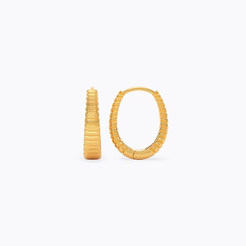 Textured Gold Hoop Earrings Textured Gold Hoop Earrings