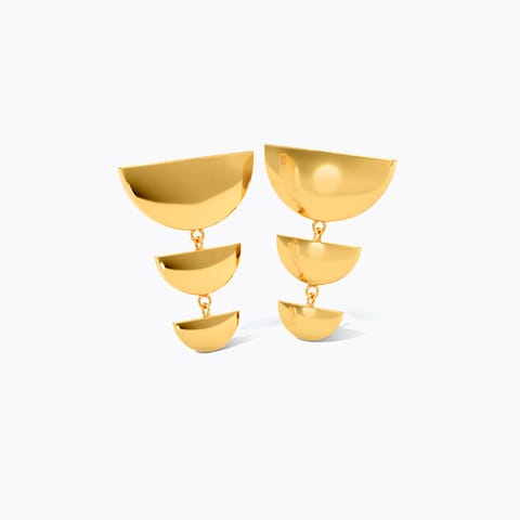 Semi Soleil 9KT Gold Drop Earrings