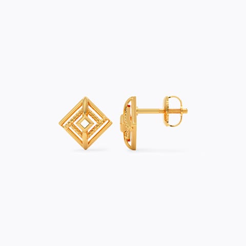 Resplendent Gold Stud Earrings Resplendent Gold Stud Earrings