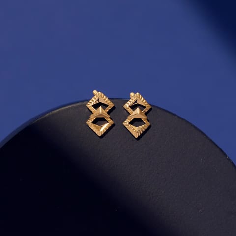 Gilded Kite Gold Stud Earrings