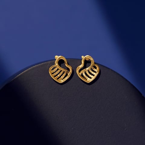 Solaris Gold Stud Earrings