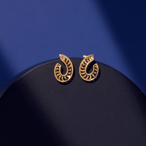 Malleable Gold Stud Earrings