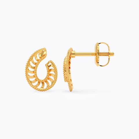 Malleable Gold Stud Earrings Malleable Gold Stud Earrings
