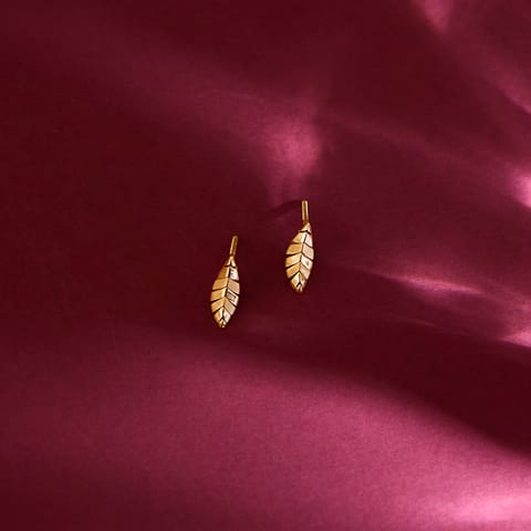 Aurum Coil Gold Stud Earrings