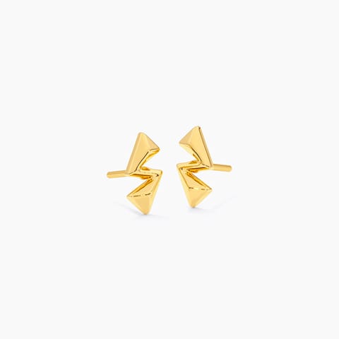 Thunder Strike 9KT Gold Stud Earrings Thunder Strike 9KT Gold Stud Earrings