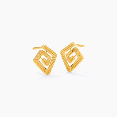 Maze 9KT Gold Stud Earrings Maze 9KT Gold Stud Earrings