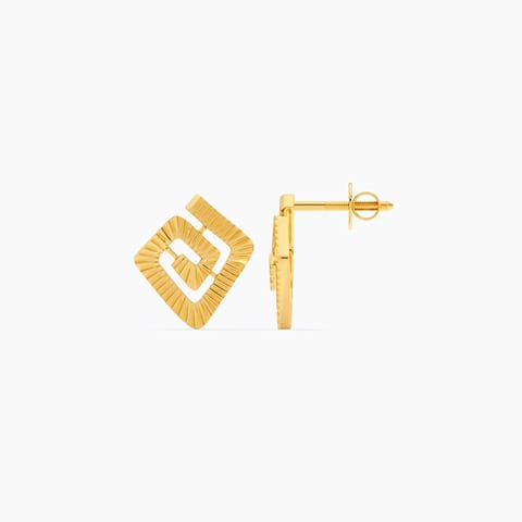Maze 9KT Gold Stud Earrings Maze 9KT Gold Stud Earrings