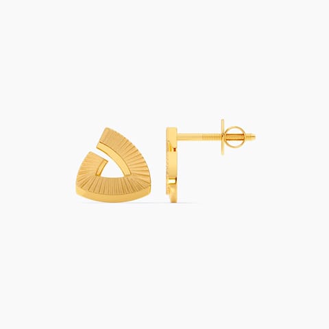 Triangle Glint 9KT Gold Stud Earrings Triangle Glint 9KT Gold Stud Earrings