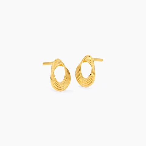 Ripple Glint 9KT Gold Stud Earrings Ripple Glint 9KT Gold Stud Earrings