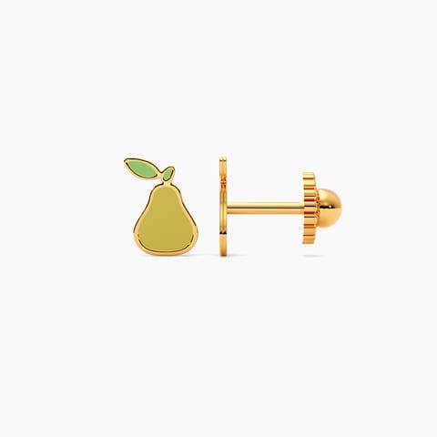 Pear 9KT Gold Stud Earrings for Kids Pear 9KT Gold Stud Earrings for Kids