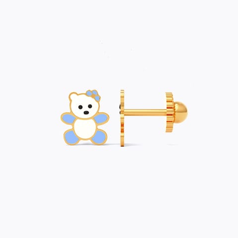 Little Bear 9KT Gold Stud Earrings for Kids Little Bear 9KT Gold Stud Earrings for Kids