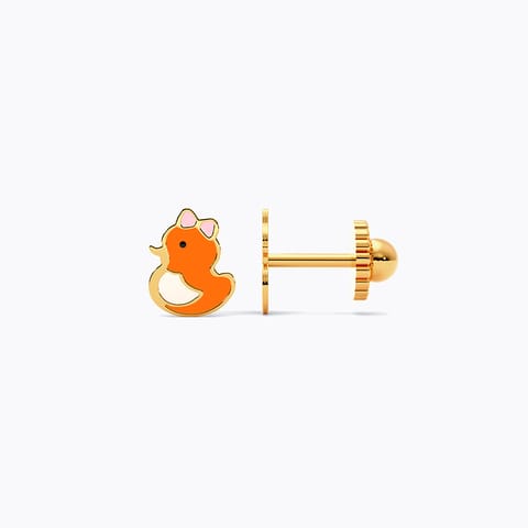 Sleek Duck 9KT Gold Stud Earrings for Kids Sleek Duck 9KT Gold Stud Earrings for Kids