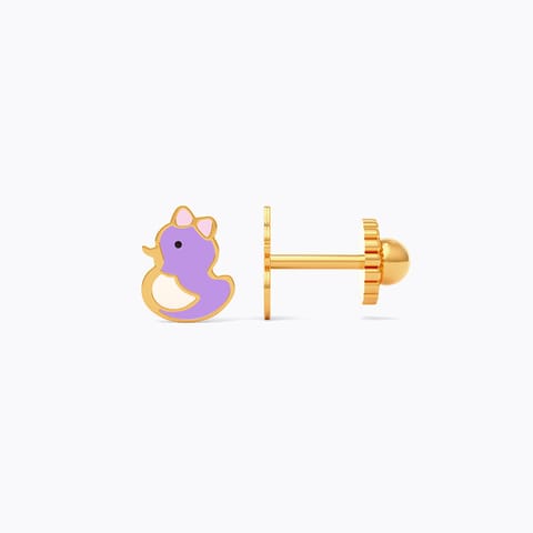Tiny Duck 9KT Gold Stud Earrings for Kids Tiny Duck 9KT Gold Stud Earrings for Kids