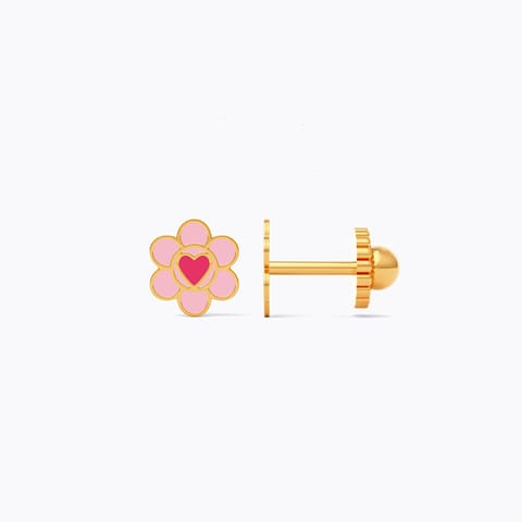 Petite Bloom 9KT Gold Stud Earrings for Kids Petite Bloom 9KT Gold Stud Earrings for Kids