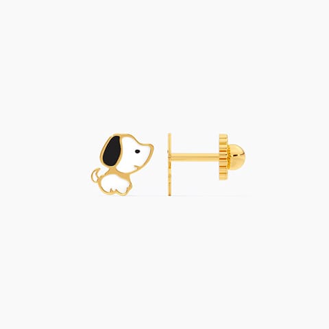 Snoopy 9KT Gold Stud Earrings for Kids Snoopy 9KT Gold Stud Earrings for Kids