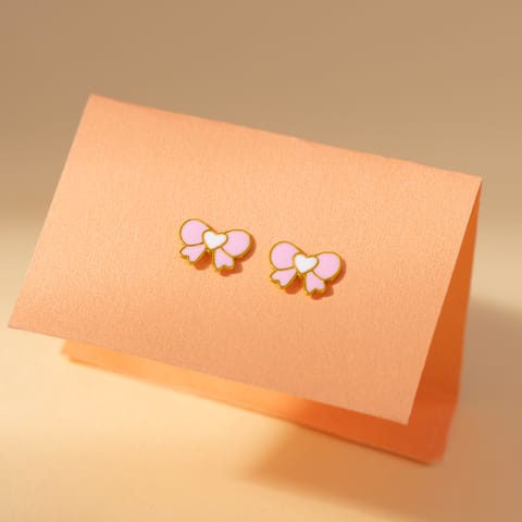 Cute Bow 9KT Gold Stud Earrings for Kids Cute Bow 9KT Gold Stud Earrings for Kids