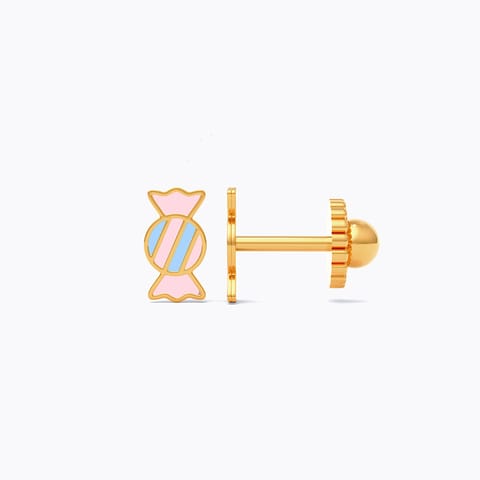 Candy 9KT Gold Stud Earrings for Kids Candy 9KT Gold Stud Earrings for Kids