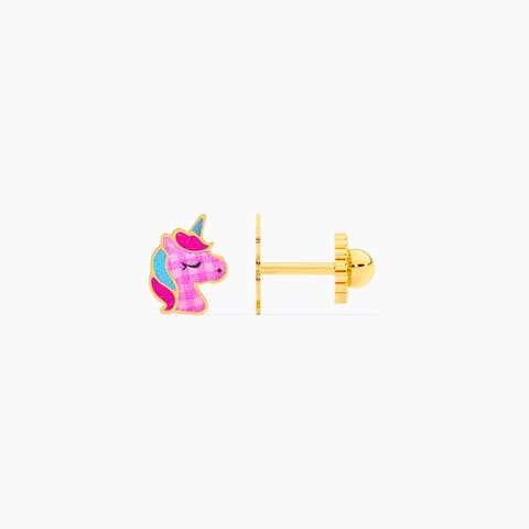 Tiny Unicorn 9KT Gold Stud Earrings for Kids Tiny Unicorn 9KT Gold Stud Earrings for Kids