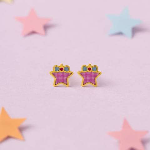 Starlight 9KT Gold Stud Earrings for Kids