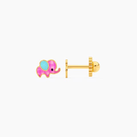 Pink Ellie 9KT Gold Stud Earrings for Kids Pink Ellie 9KT Gold Stud Earrings for Kids
