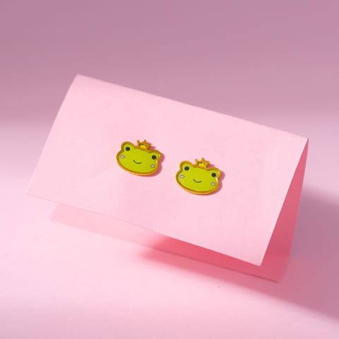 Cute Frog 9KT Gold Stud Earrings for Kids Cute Frog 9KT Gold Stud Earrings for Kids