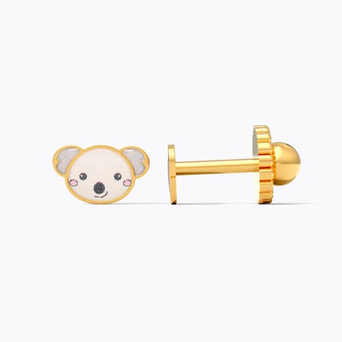 Cute Koala 9KT Gold Stud Earrings for Kids Cute Koala 9KT Gold Stud Earrings for Kids