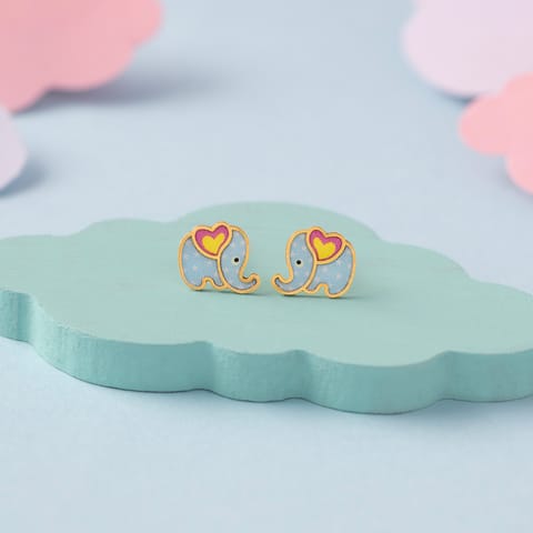 Fluffy Ellie 9KT Gold Stud Earrings for Kids Fluffy Ellie 9KT Gold Stud Earrings for Kids